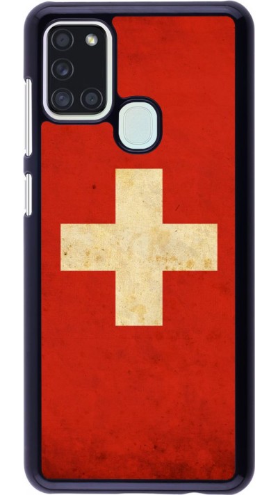 Hülle Samsung Galaxy A21s - Vintage Flag SWISS