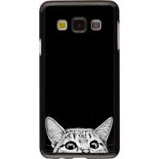 Coque Samsung Galaxy A3 (2015) - Cat Looking Up Black
