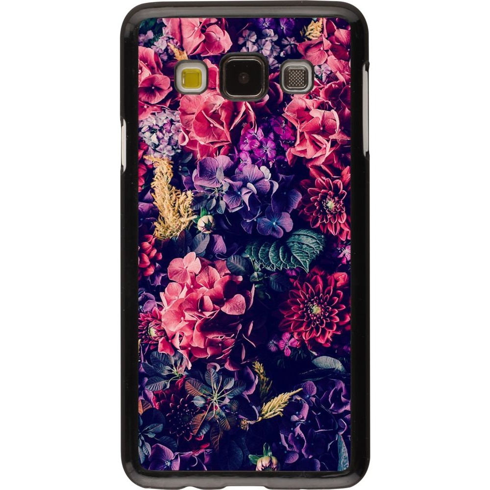 Hülle Samsung Galaxy A3 - Flowers Dark