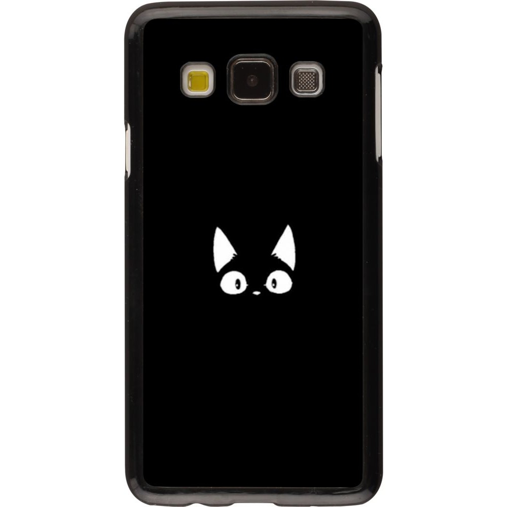 Coque Samsung Galaxy A3 (2015) - Funny cat on black