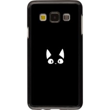 Hülle Samsung Galaxy A3 (2015) - Funny cat on black