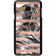 Coque Samsung Galaxy A3 (2015) - Palm trees gold stripes