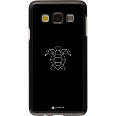 Hülle Samsung Galaxy A3 (2015) - Turtles lines on black
