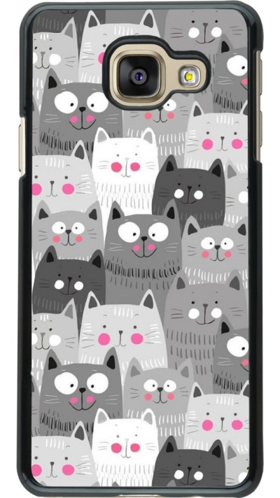 Coque Samsung Galaxy A3 (2016) - Chats gris troupeau