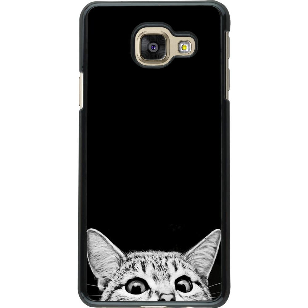 Coque Samsung Galaxy A3 (2016) - Cat Looking Up Black