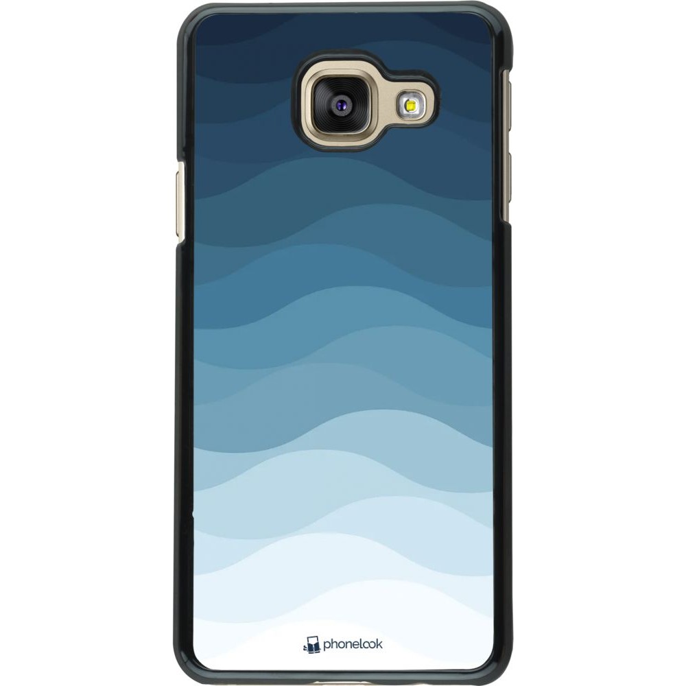 Hülle Samsung Galaxy A3 (2016) - Flat Blue Waves