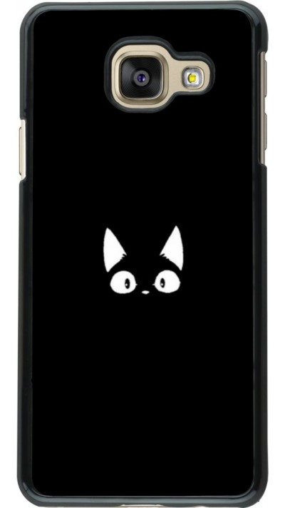 Coque Samsung Galaxy A3 (2016) - Funny cat on black