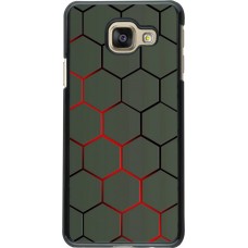 Coque Samsung Galaxy A3 (2016) - Geometric Line red