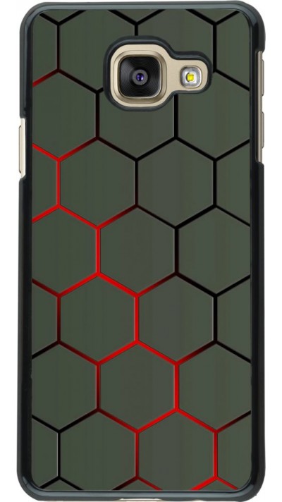 Coque Samsung Galaxy A3 (2016) - Geometric Line red
