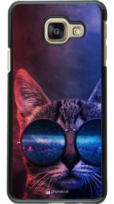Coque Samsung Galaxy A3 (2016) - Red Blue Cat Glasses
