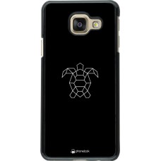 Hülle Samsung Galaxy A3 (2016) - Turtles lines on black