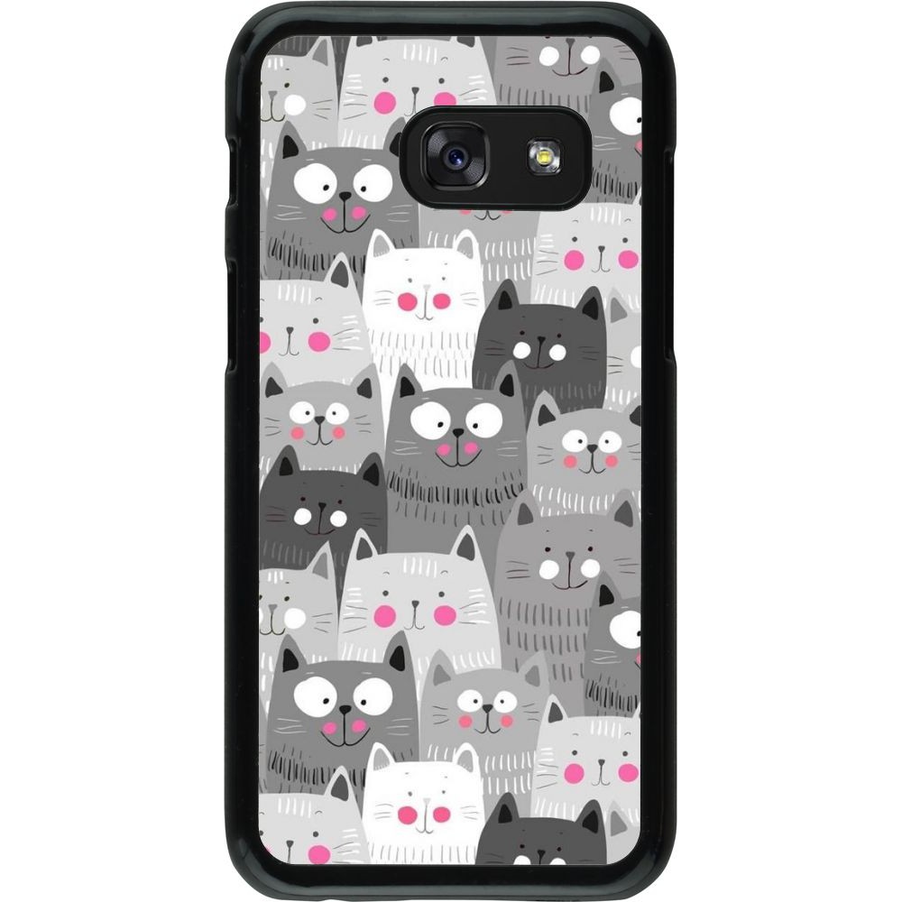 Coque Samsung Galaxy A3 (2017) - Chats gris troupeau