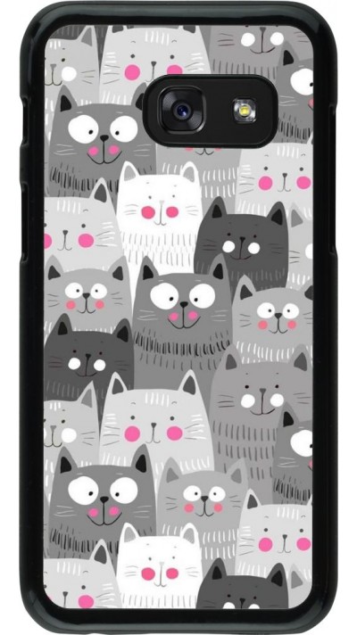 Coque Samsung Galaxy A3 (2017) - Chats gris troupeau