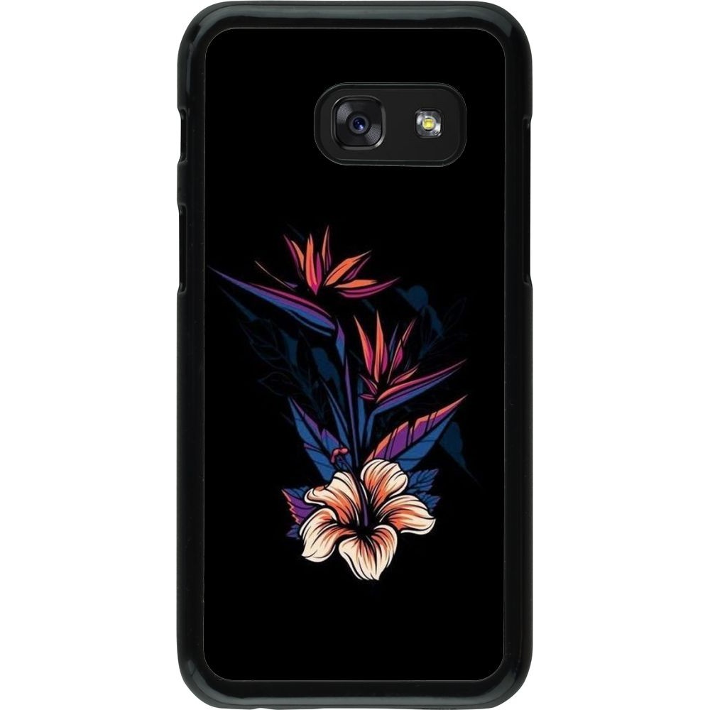 Hülle Samsung Galaxy A3 (2017) - Dark Flowers