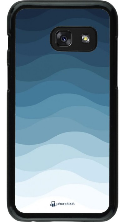 Hülle Samsung Galaxy A3 (2017) - Flat Blue Waves