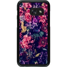 Hülle Samsung Galaxy A3 (2017) - Flowers Dark