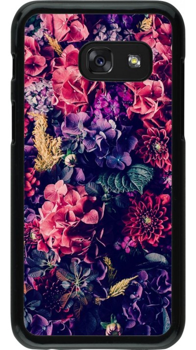 Coque Samsung Galaxy A3 (2017) - Flowers Dark