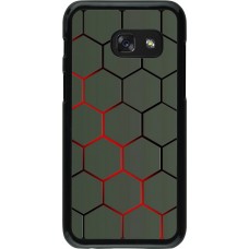 Hülle Samsung Galaxy A3 (2017) - Geometric Line red
