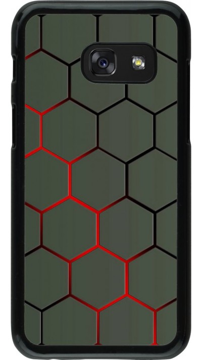 Coque Samsung Galaxy A3 (2017) - Geometric Line red