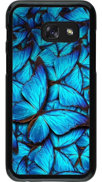 Coque Samsung Galaxy A3 (2017) - Papillon - Bleu