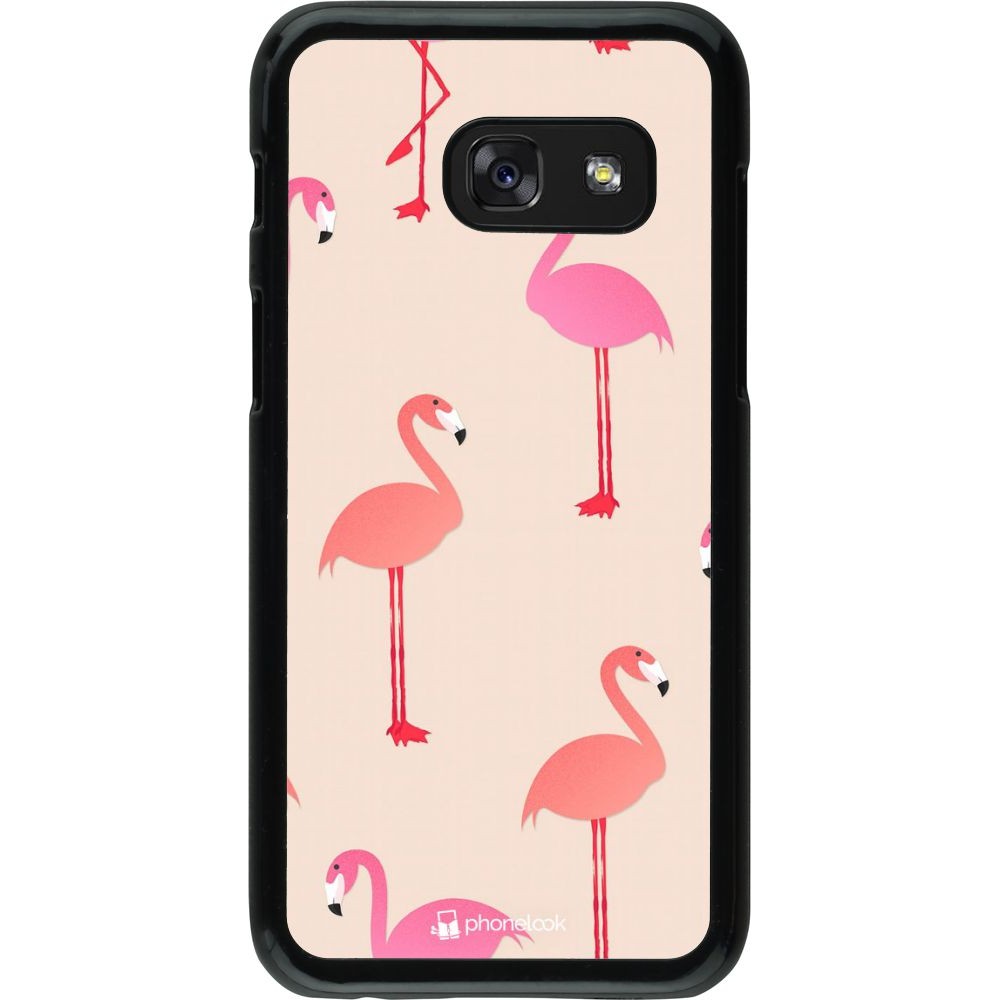Hülle Samsung Galaxy A3 (2017) - Pink Flamingos Pattern