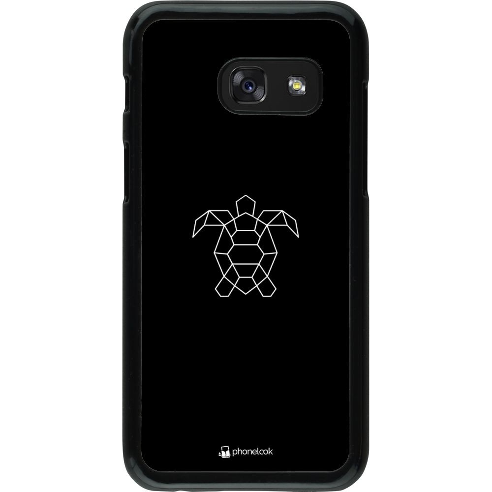 Coque Samsung Galaxy A3 (2017) - Turtles lines on black