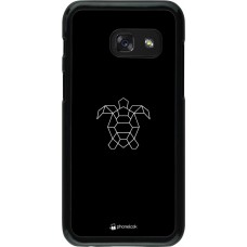 Hülle Samsung Galaxy A3 (2017) - Turtles lines on black