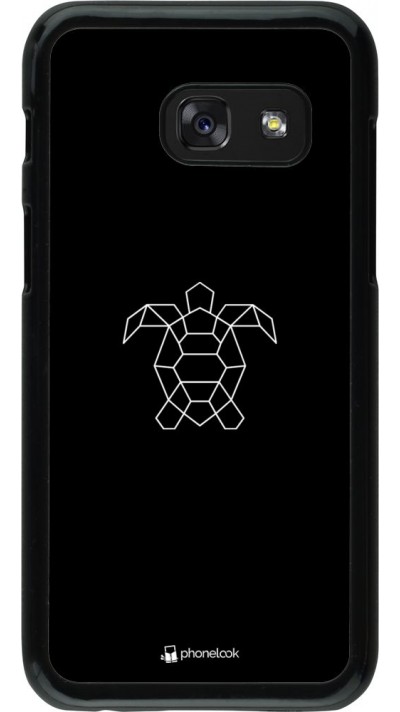 Coque Samsung Galaxy A3 (2017) - Turtles lines on black