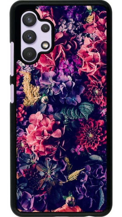 Coque Samsung Galaxy A32 - Flowers Dark