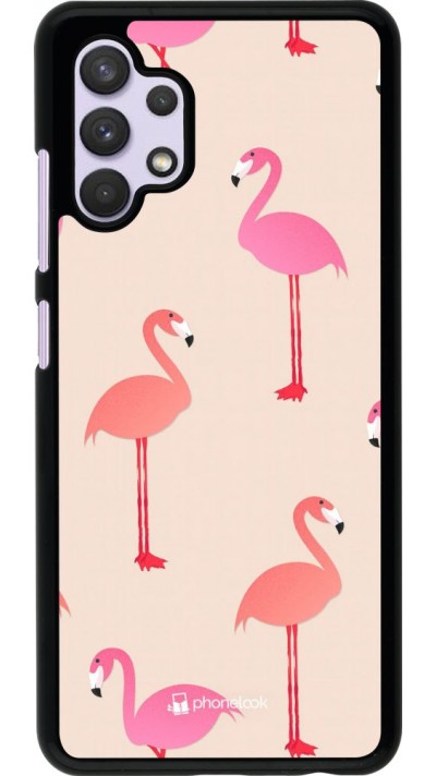 Coque Samsung Galaxy A32 - Pink Flamingos Pattern