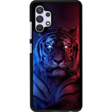 Coque Samsung Galaxy A32 - Tiger Blue Red
