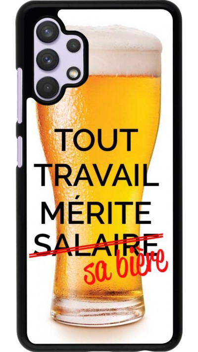 Coque Samsung Galaxy A32 - Tout travail mérite sa bière