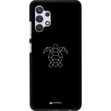 Hülle Samsung Galaxy A32 - Turtles lines on black