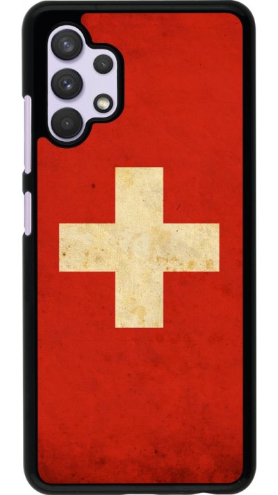 Hülle Samsung Galaxy A32 - Vintage Flag SWISS