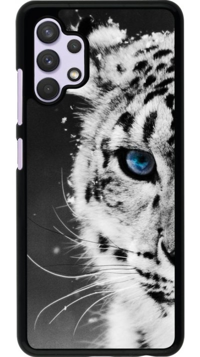 Hülle Samsung Galaxy A32 - White tiger blue eye