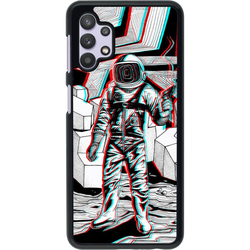 Hülle Samsung Galaxy A32 5G - Anaglyph Astronaut