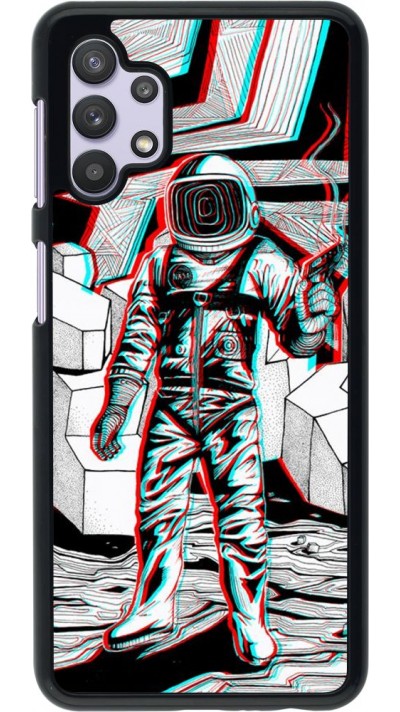 Hülle Samsung Galaxy A32 5G - Anaglyph Astronaut