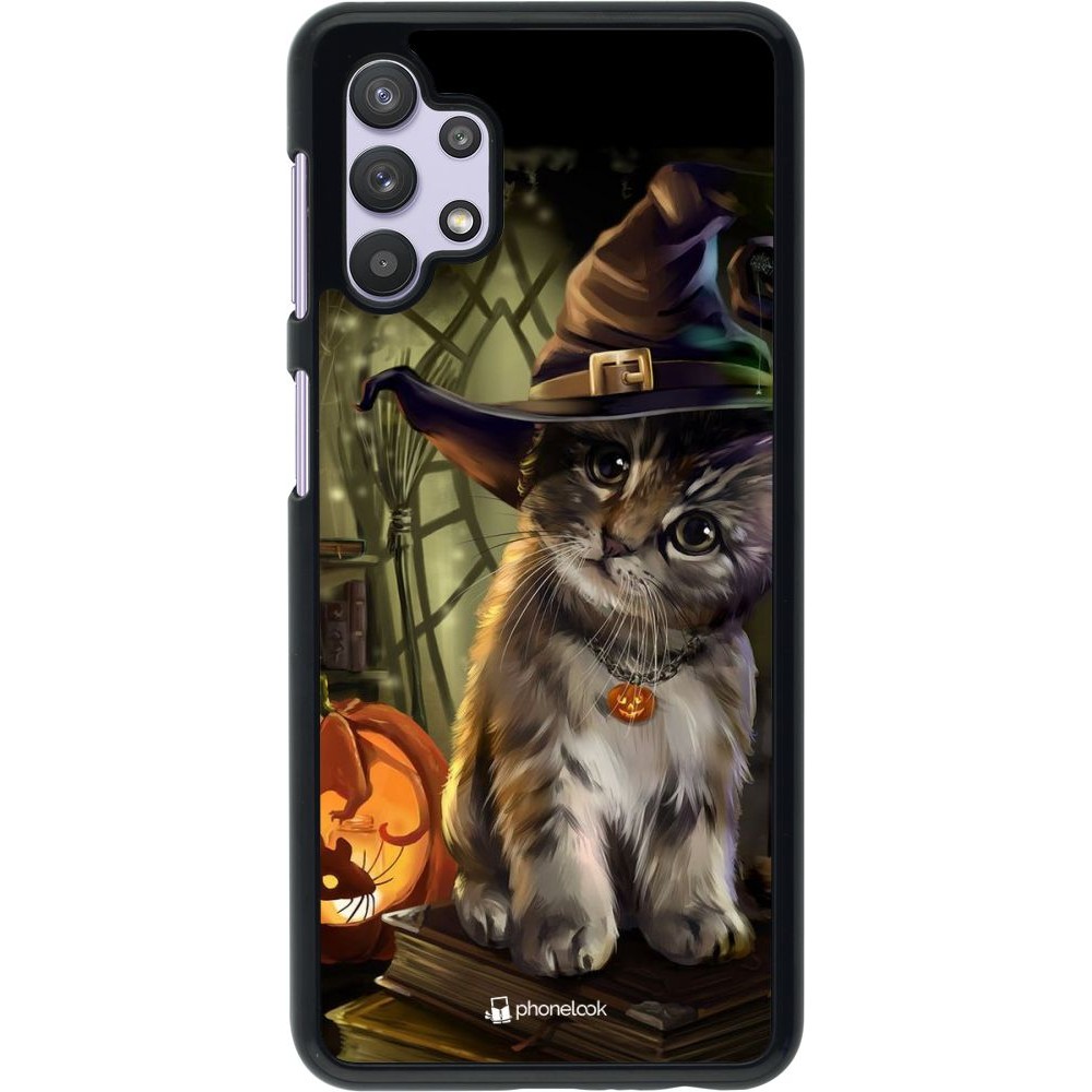 Hülle Samsung Galaxy A32 5G - Halloween 21 Witch cat