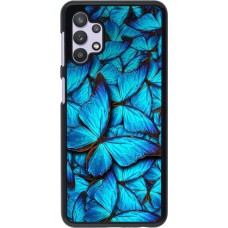 Coque Samsung Galaxy A32 5G - Papillon - Bleu