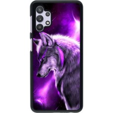 Coque Samsung Galaxy A32 5G - Purple Sky Wolf