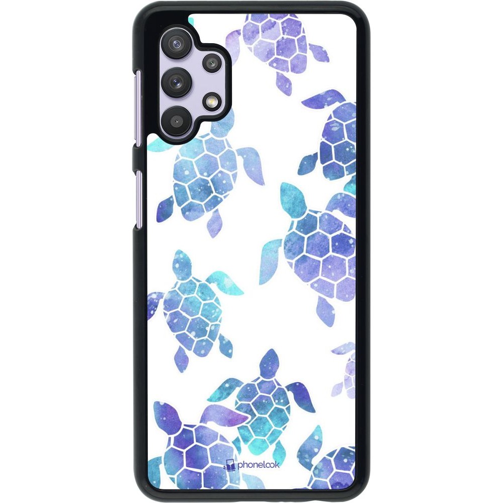 Coque Samsung Galaxy A32 5G - Turtles pattern watercolor