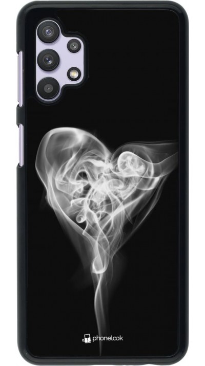 Coque Samsung Galaxy A32 5G - Valentine 2022 Black Smoke