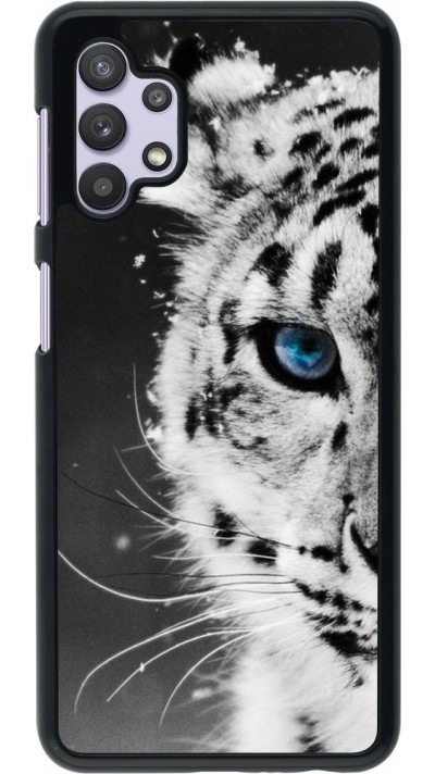 Hülle Samsung Galaxy A32 5G - White tiger blue eye