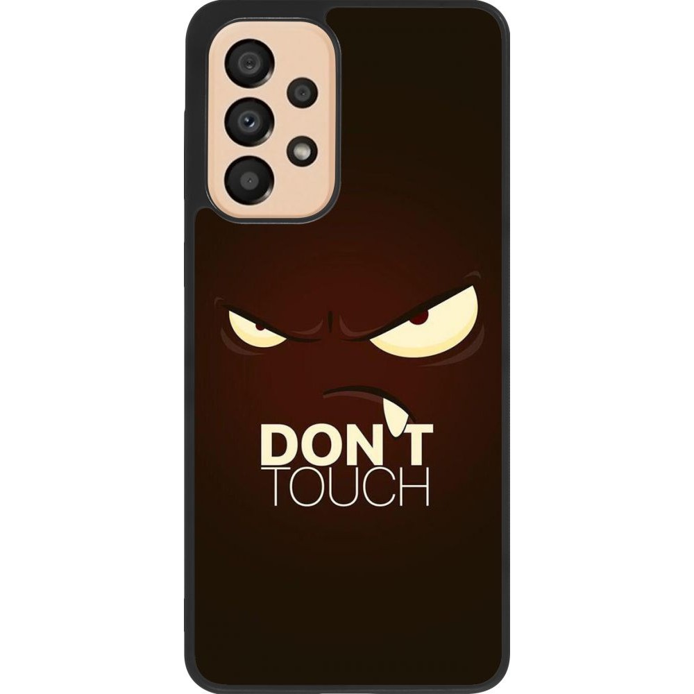 Coque Samsung Galaxy A33 5G - Silicone rigide noir Angry Dont Touch