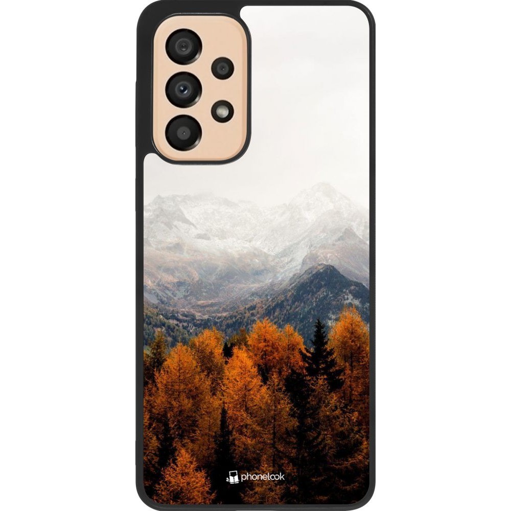 Coque Samsung Galaxy A33 5G - Silicone rigide noir Autumn 21 Forest Mountain