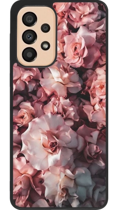 Hülle Samsung Galaxy A33 5G - Silikon schwarz Beautiful Roses