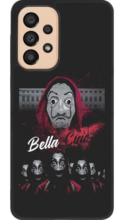 Coque Samsung Galaxy A33 5G - Silicone rigide noir Bella Ciao