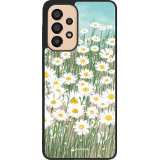 Hülle Samsung Galaxy A33 5G - Silikon schwarz Flower Field Art