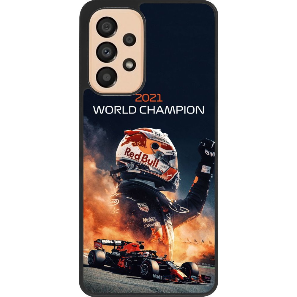 Hülle Samsung Galaxy A33 5G - Silikon schwarz Max Verstappen 2021 World Champion