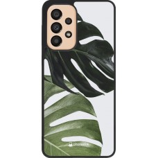 Hülle Samsung Galaxy A33 5G - Silikon schwarz Monstera Plant